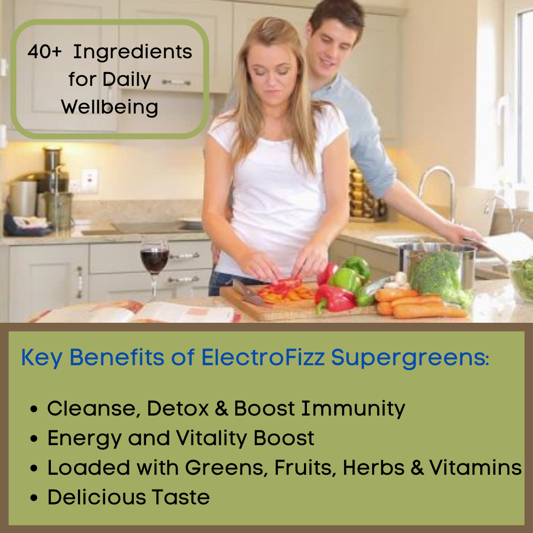 ElectroFizz Supergreens Superfood Powder, 40+ Ingredients